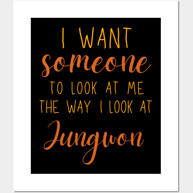 Look at Jungwon ENHYPEN Wall Art by wennstore